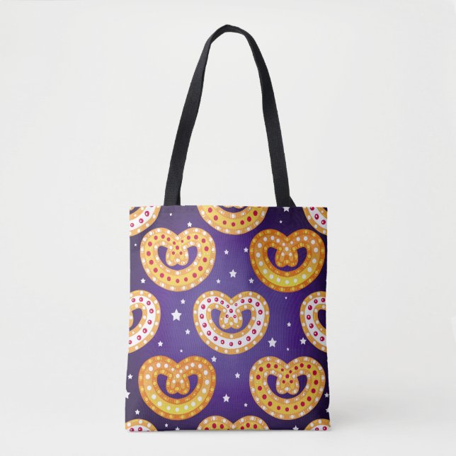 Nahtlose Muster mit Weihnachtsliedern. Vintager Ii Tasche (Vorderseite)