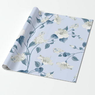 Nahtlose Muster von Siringa und Hibiskus Blume p Geschenkpapier