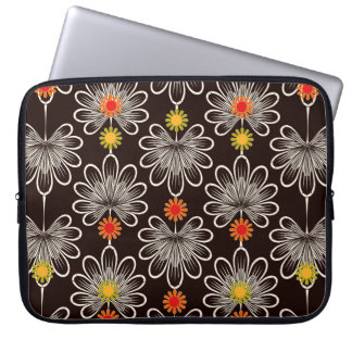 Nahtlose Mustergrafik floral stilvoll Laptopschutzhülle