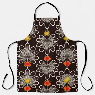 Nahtlose Mustergrafik floral stilvoll Schürze
