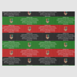 Nahtlose NGUZO SABA 7 Grundsätze KWANZAA Seidenpapier