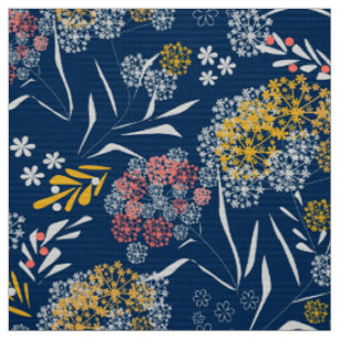 Nahtlose niedliche kleine Blume Blumenmuster Marin Stoff