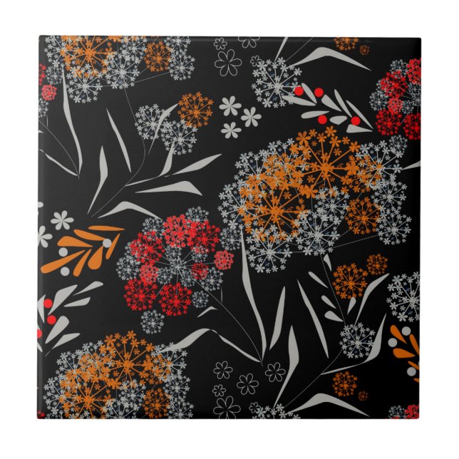 Nahtlose niedliche kleine Blume Blumenmuster schwa Fliese (Vorderseite)