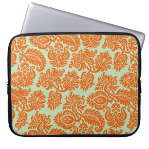 Nahtlose Orange-Hintergrundstruktur Laptopschutzhülle