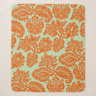 Nahtlose Orange-Hintergrundstruktur Sherpadecke