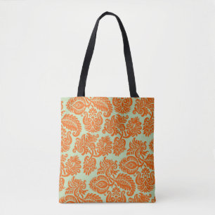Nahtlose Orange-Hintergrundstruktur Tasche