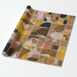 Nahtlose Patchwork-Collage-Mix-Quiltmuster-Druck Geschenkpapier