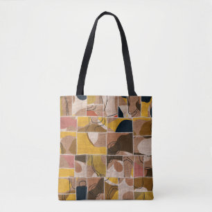 Nahtlose Patchwork-Collage-Mix-Quiltmuster-Druck Tasche