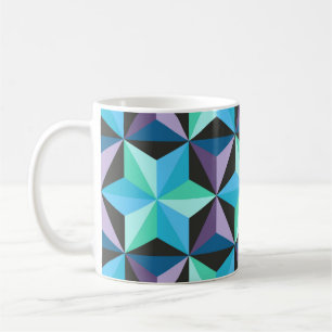 Nahtlose Patchwork-Muster mit Sternen. Abstrakt Kaffeetasse