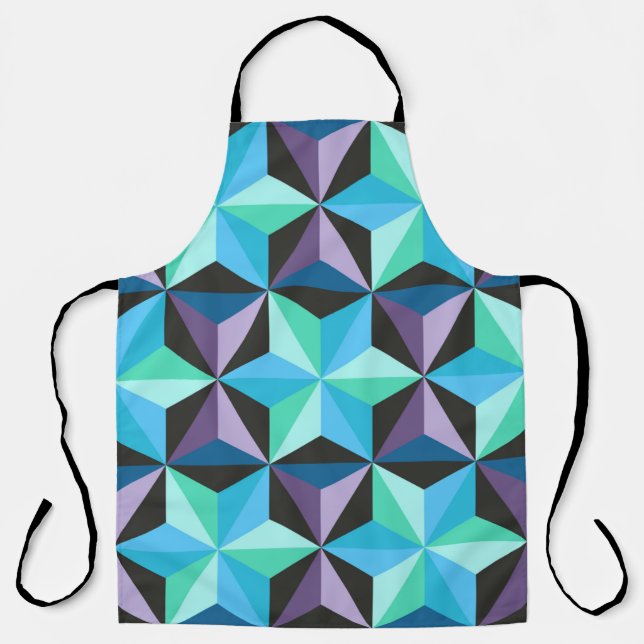 Nahtlose Patchwork-Muster mit Sternen. Abstrakt Schürze (Vorderseite)