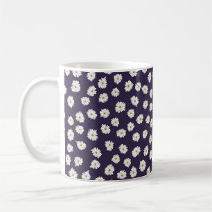 Nahtlose Pflanze. Kleine niedliche Blume von Dais Kaffeetasse