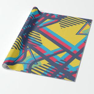 Nahtlose Pop Art Muster. Abstrakte Farbtextur w Geschenkpapier