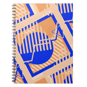 Nahtlose Pop Art Muster. Abstrakte Farbtextur w Notizblock