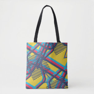 Nahtlose Pop Art Muster. Abstrakte Farbtextur w Tasche