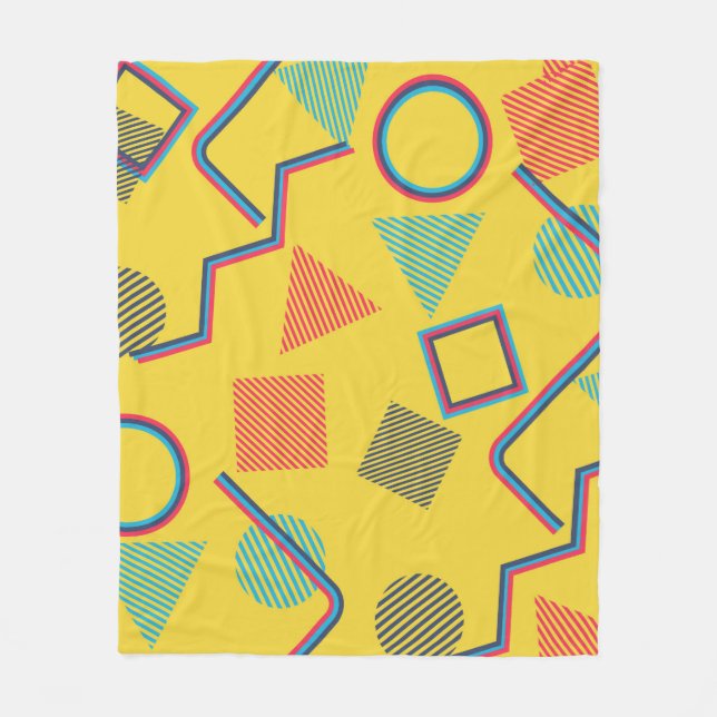 Nahtlose Pop Art Muster. Abstrakte Textur Fleecedecke (Vorderseite)