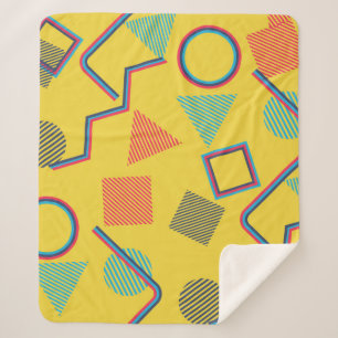 Nahtlose Pop Art Muster. Abstrakte Textur Sherpadecke