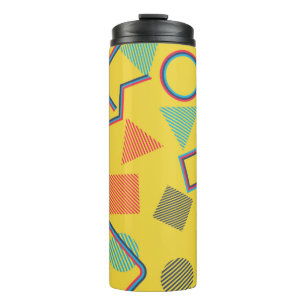 Nahtlose Pop Art Muster. Abstrakte Textur Thermosbecher