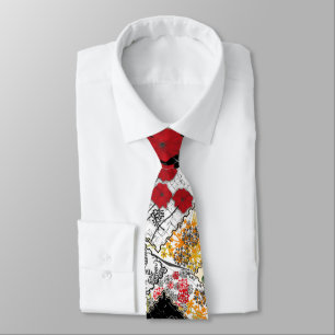 Nahtlose Retro-Vintage Patchwork-Steppdecke Krawatte