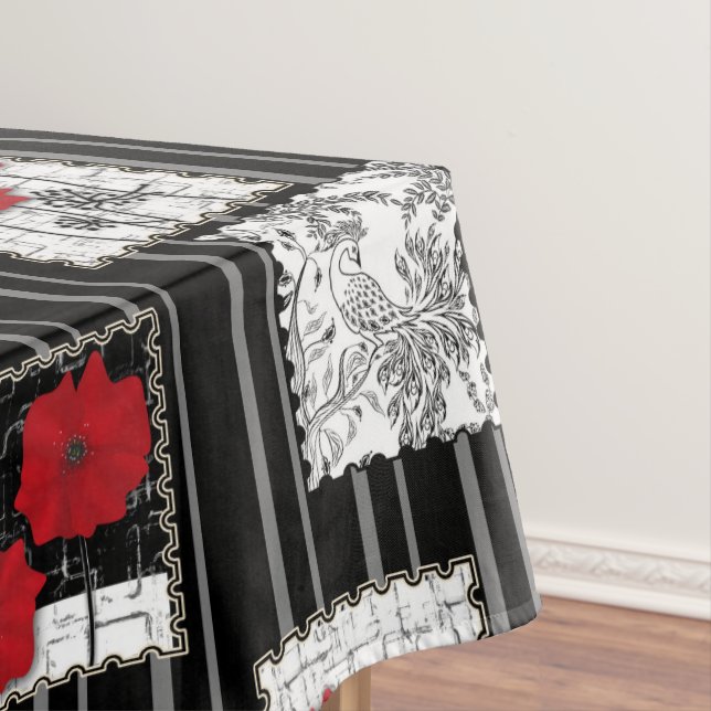 Nahtlose Retro-Vintage Patchwork-Stepppatches Tischdecke (Beispiel)