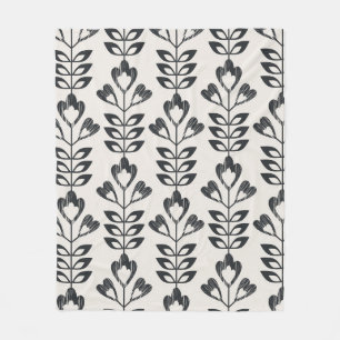 Nahtlose Retrostruktur mit abstrakten Blume und l Fleecedecke