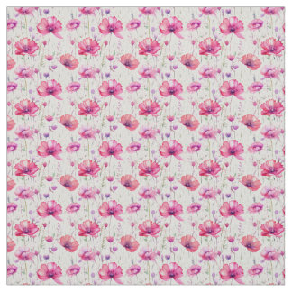 Nahtlose rosa Wildblumen Stoff