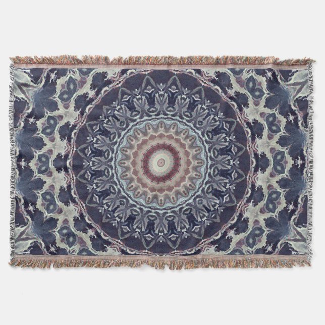 Nahtlose runde Mandala-Muster arabisch k Decke (Vorderseite)