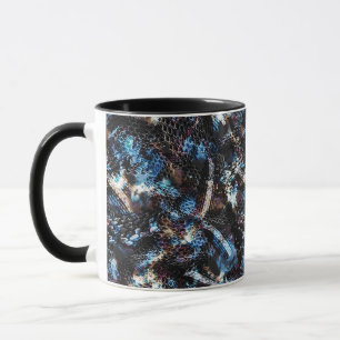 Nahtlose Schlange Reptil Eidechsenleder Tasse