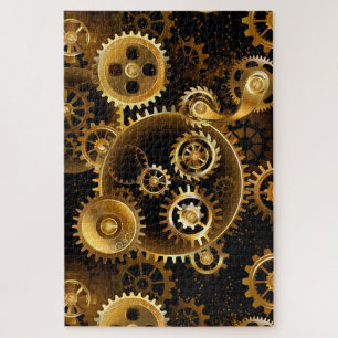 Nahtlose Steampunk-Messinggeräte