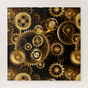 Nahtlose Steampunk-Messinggeräte