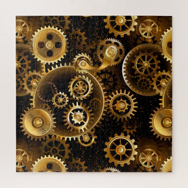 Nahtlose Steampunk-Messinggeräte (Vertikal)