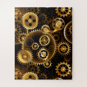 Nahtlose Steampunk-Messinggeräte