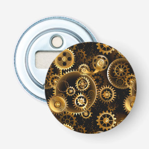 Nahtlose Steampunk-Messinggeräte Flaschenöffner