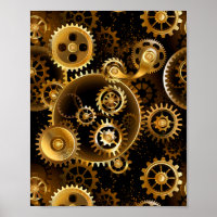 Nahtlose Steampunk-Messinggeräte