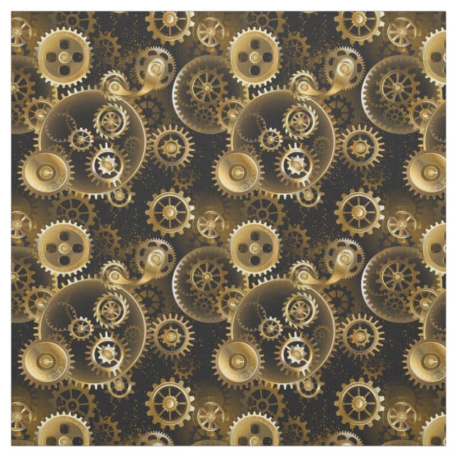 Nahtlose Steampunk-Messinggeräte Stoff (Muster)