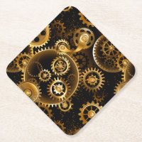 Nahtlose Steampunk-Messinggeräte