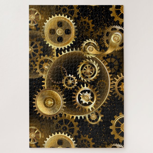 Nahtlose Steampunk-Messingzahnräder (Vertikal)