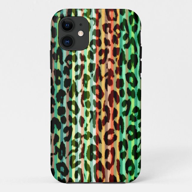 Nahtlose Streifen Tierpelzhaut aus Leopard Case-Mate iPhone Hülle (Rückseite)