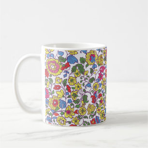 Nahtlose Textur mit Blume und Leaf. Floral Pat Kaffeetasse