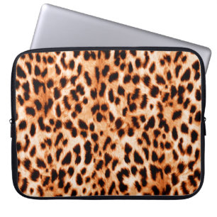 Nahtlose Tierabdruck Schöne Aquarellfarbe gepunkt Laptopschutzhülle