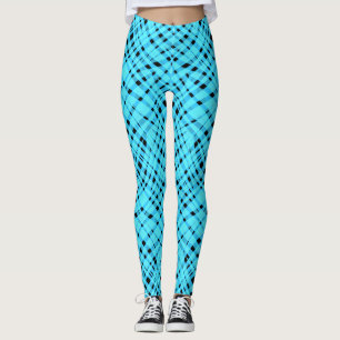 Nahtlose Tierzebigerhaut abstrakt blau Leggings
