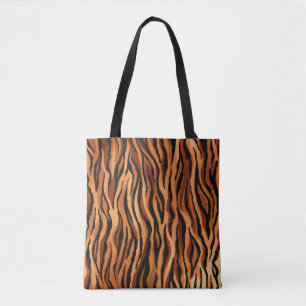 Nahtlose Tigerhautmuster gezeichnet Tasche