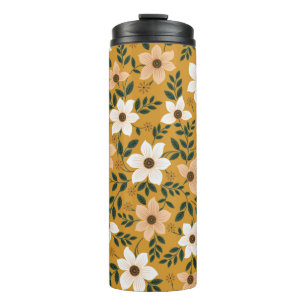 nahtlose traditionelle Blume Thermosbecher