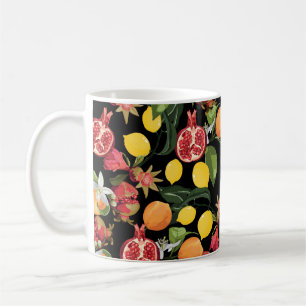 Nahtlose tropische Früchte Muster. Exotisches Back Kaffeetasse