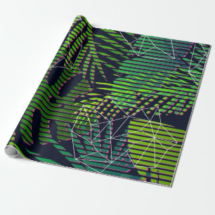 Nahtlose tropische Muster mit tropischen Pflanze.  Geschenkpapier