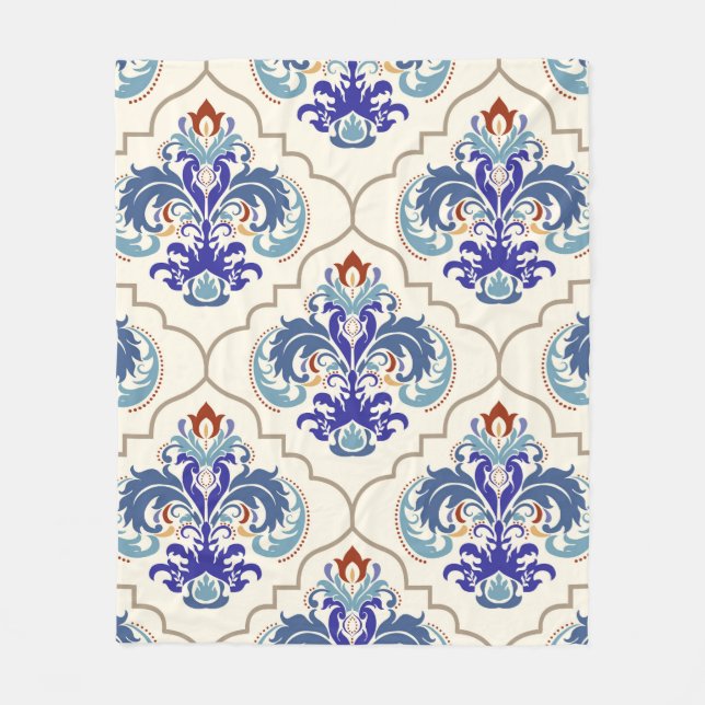 Nahtlose türkische bunte Muster. Fleecedecke (Vorderseite)