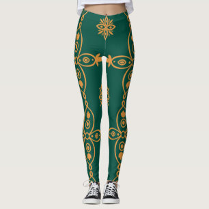 Nahtlose türkische Farbgebung Vintag Leggings