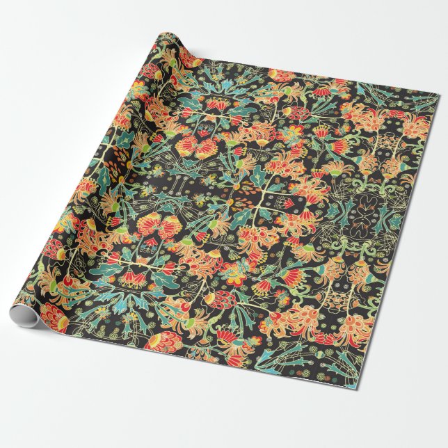 Nahtlose Vintage chaotische dekorative abstrakte F Geschenkpapier (Ungerollt)