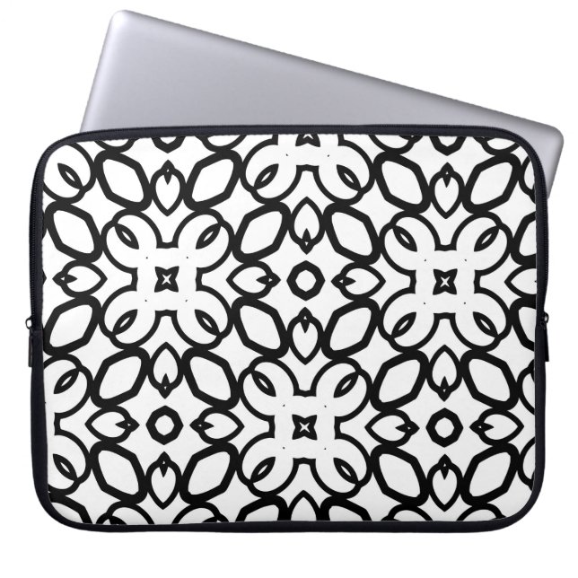 Nahtlose Vintage Muster in geometrischen Ornamente Laptopschutzhülle (Vorderseite)