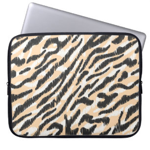 Nahtlose Vintage Zebraleoparden Laptopschutzhülle