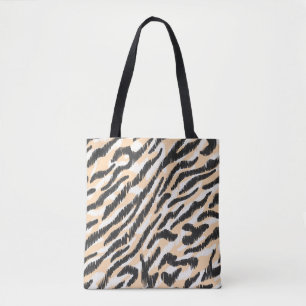 Nahtlose Vintage Zebraleoparden Tasche